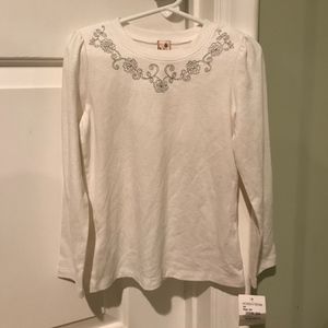 Sweet Ivy Cream Girls Top - NWT